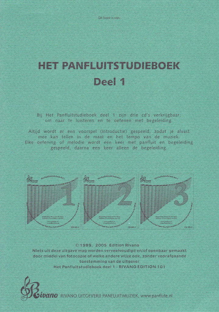 Het Panfluitstudieboek - Deel 1 - 3CD-set